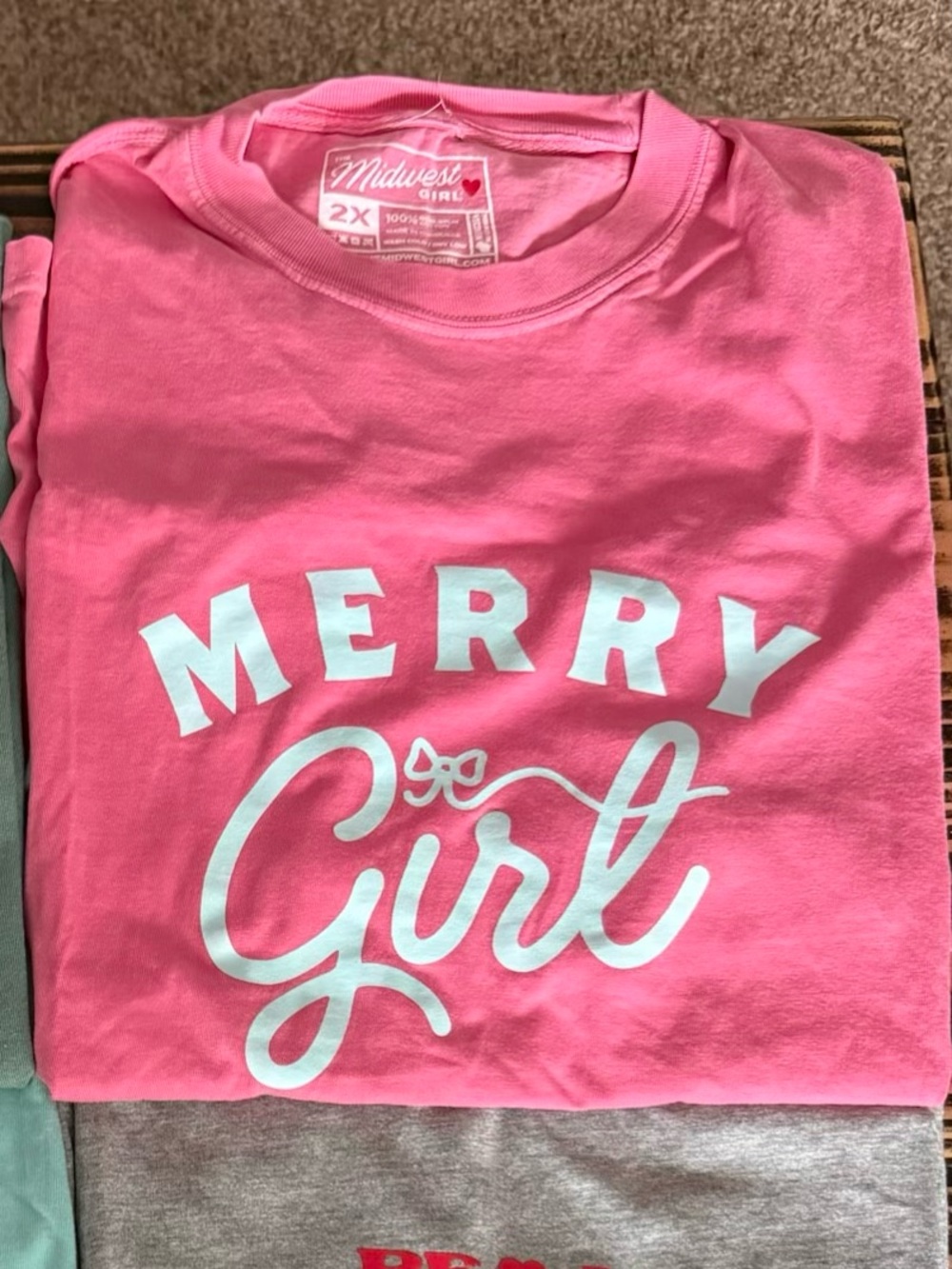 Merry Girl Pink Graphic Tee - Picture 2 of 2